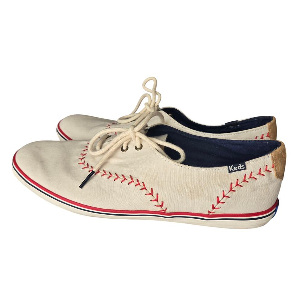 Women's Keds Baseball Vintage Style Low Top Baseball Sneakers Size 11 - Picture 2 of 8